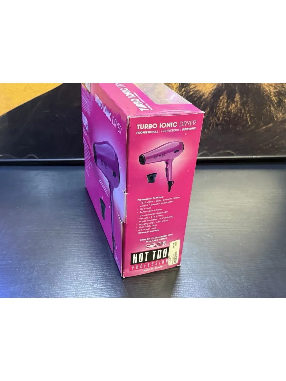 Hot Tools Professional Turbo Ionic Hair Dryer Pink 1875W BB1013DPK New